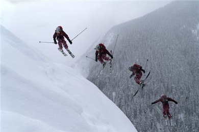 滑雪步标准动作