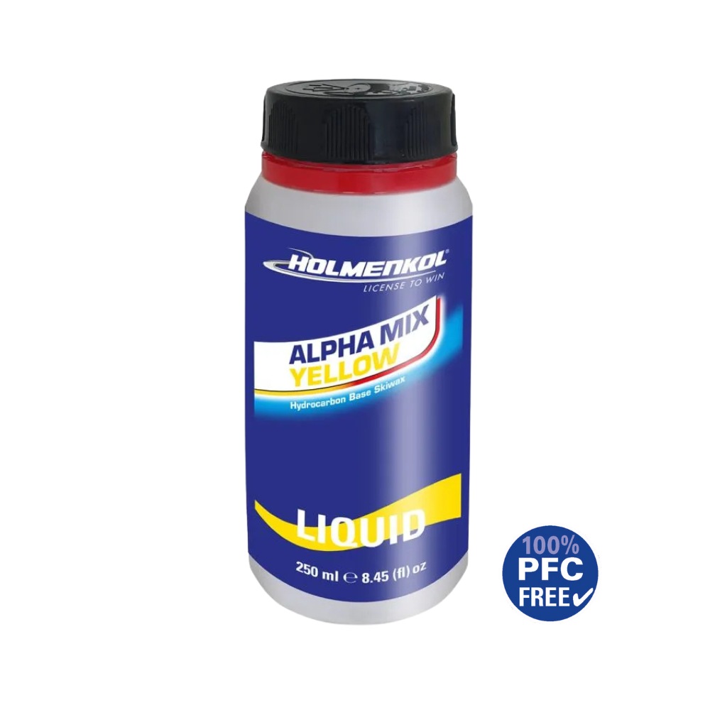 HOLMENKOL Alpha Mix 黄色液体蜡（-4~0℃） · 250ml