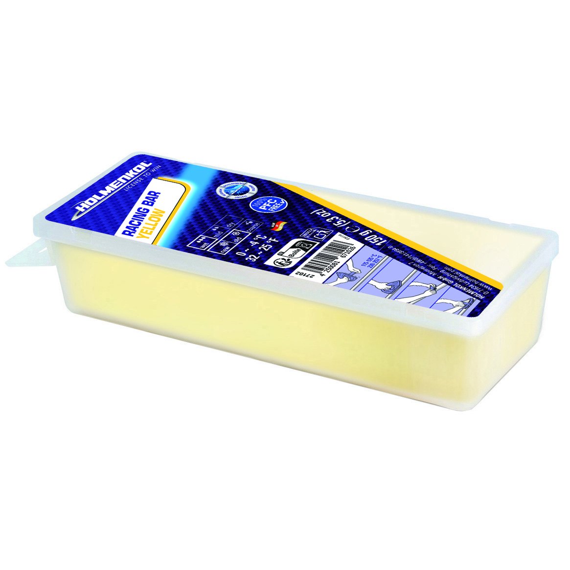 HOLMENKOL Racing 黄色蜡条（-4~0℃） · 15g