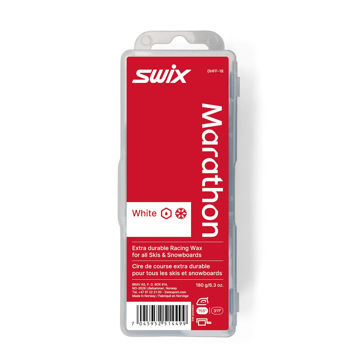 SWIX 马拉松白色蜡 DHFF-18