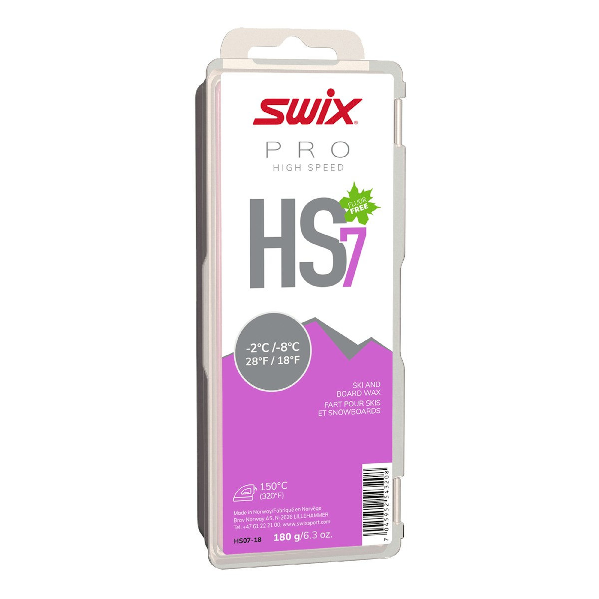 SWIX 无氟快速蜡 HS07-18（-8~-2℃）