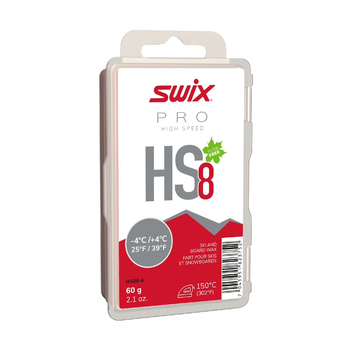SWIX 无氟快速蜡 HS08-6（-4~4℃）
