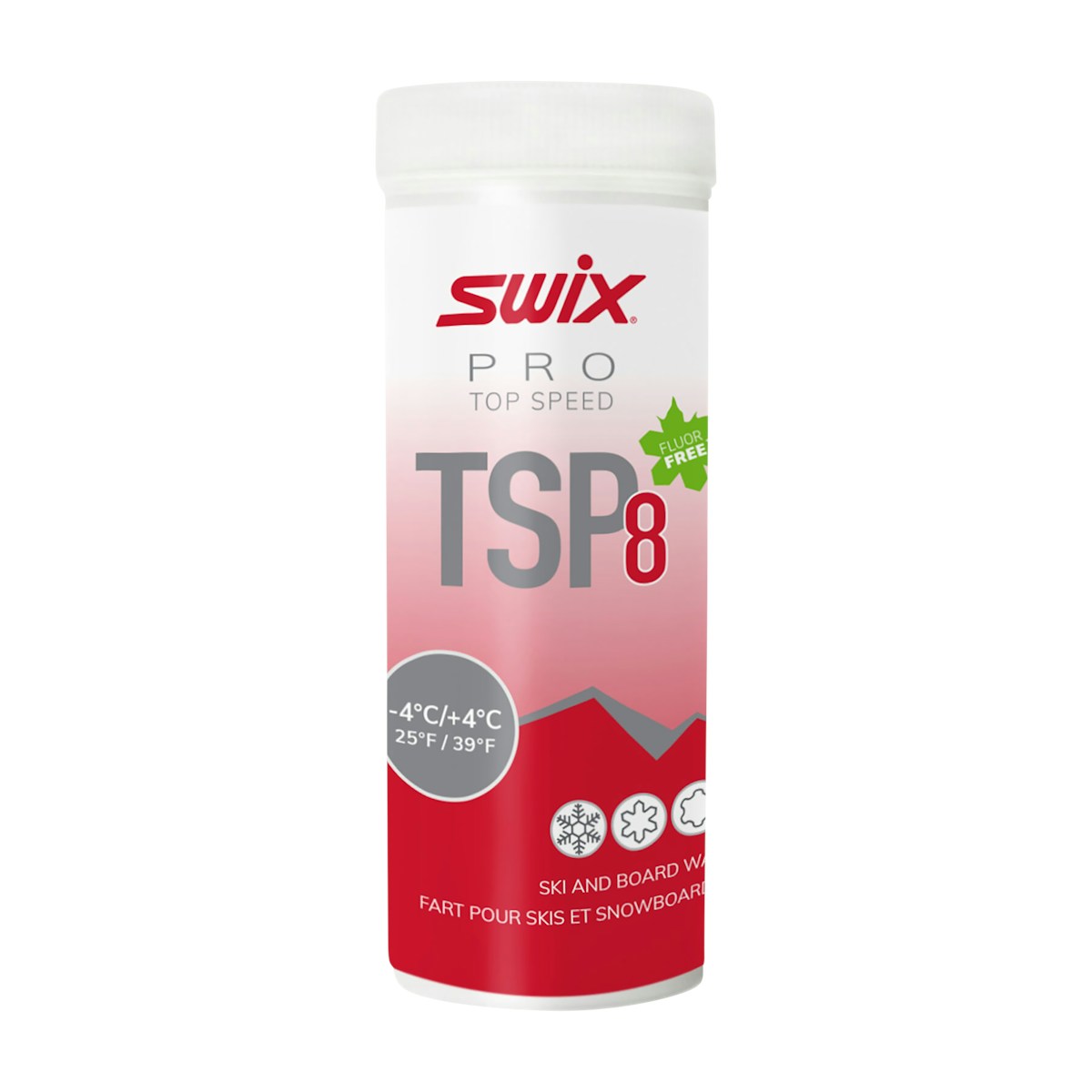 SWIX 无氟粉末蜡 TSP TSP08-4（-4~4℃）