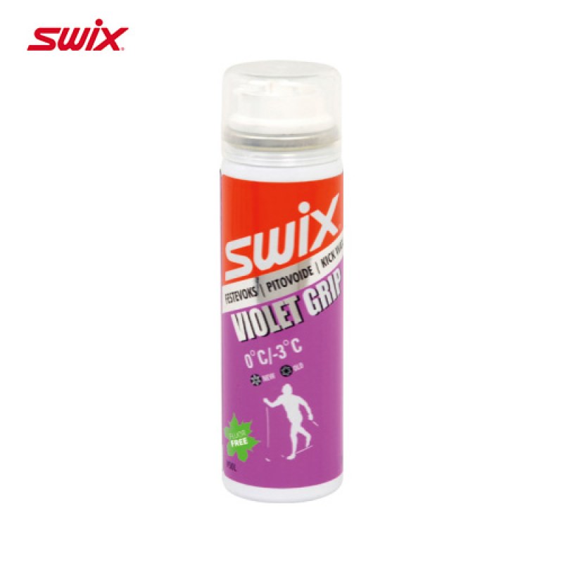 SWIX 液体防滑/抓合蜡 紫色 V50LC（-3~0℃）