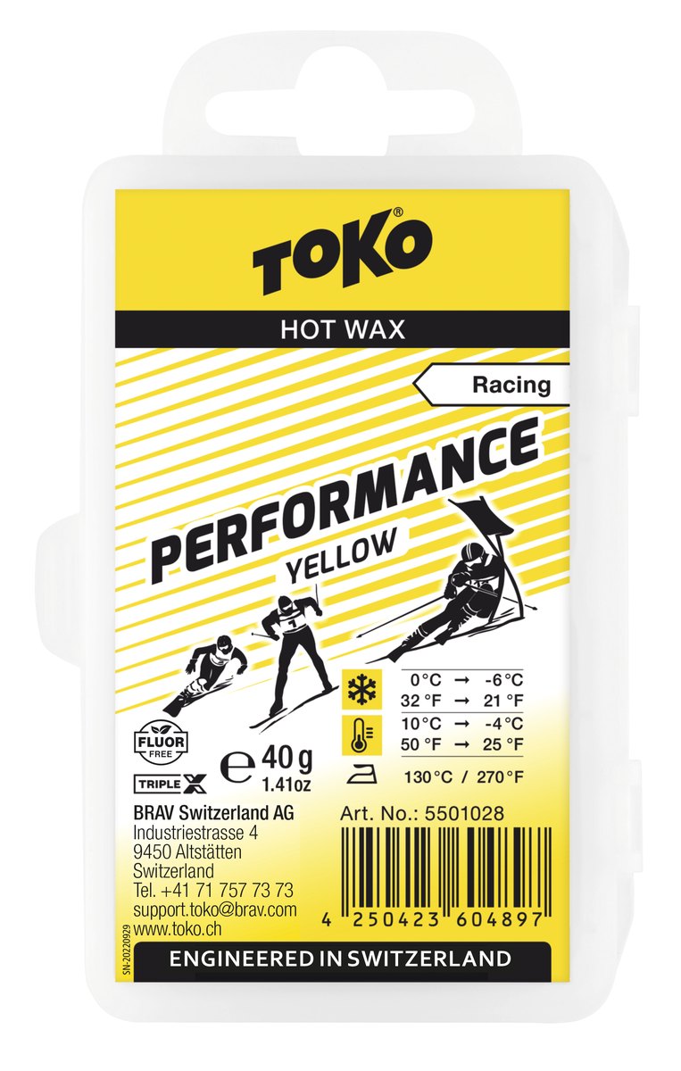 TOKO Performance 固体蜡 黄色（-4~10℃）
