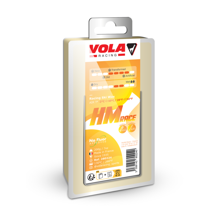 VOLA 黄色 HM Race 竞速蜡（-2~10℃） · 200g